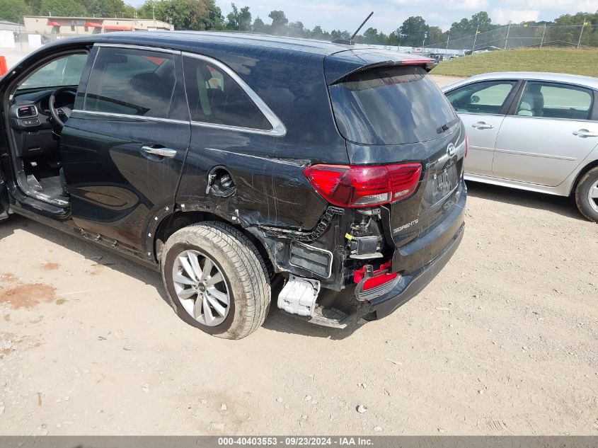 2019 Kia Sorento 3.3L Lx VIN: 5XYPGDA57KG498755 Lot: 40403553