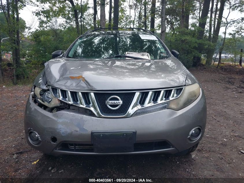 2009 Nissan Murano Sl VIN: JN8AZ18U49W103749 Lot: 40403561