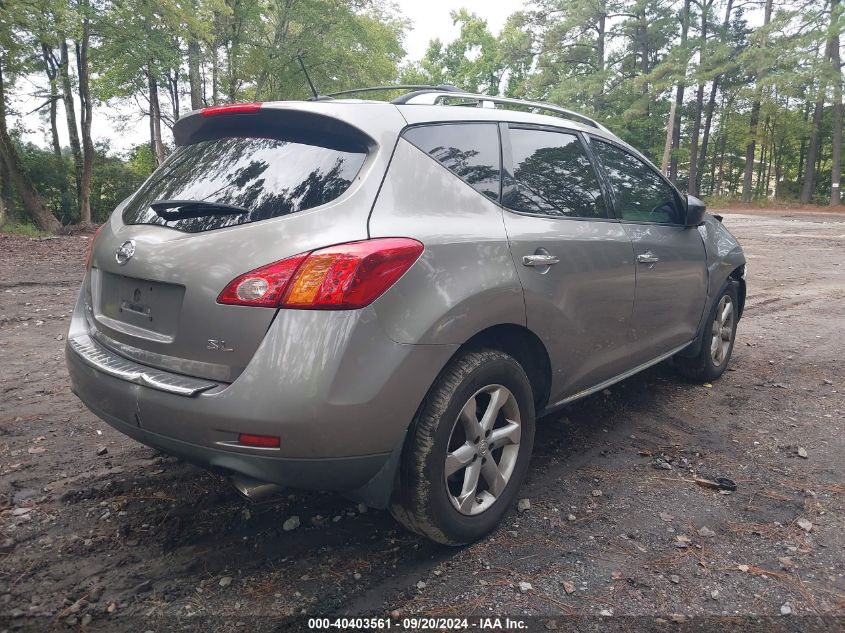 2009 Nissan Murano Sl VIN: JN8AZ18U49W103749 Lot: 40403561