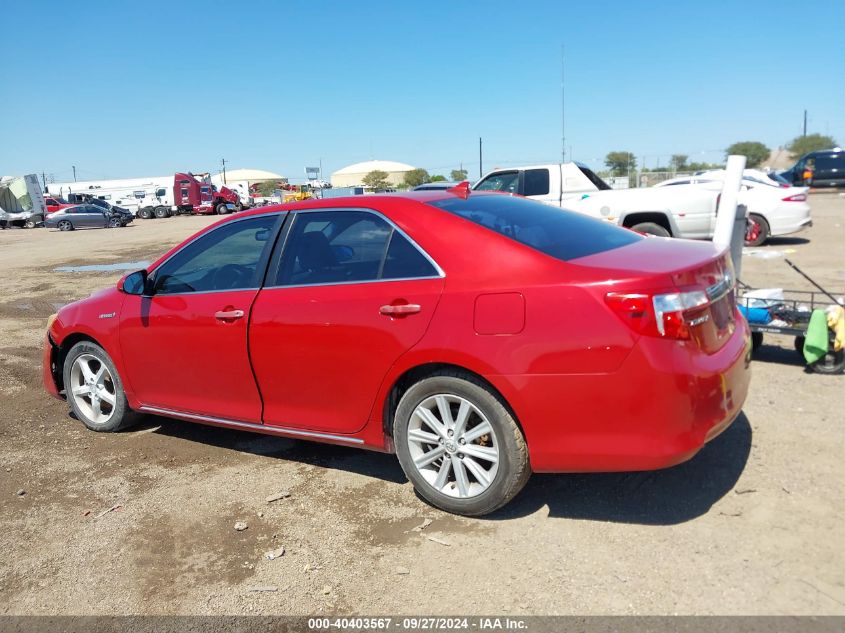 2014 Toyota Camry Hybrid Xle VIN: 4T1BD1FK8EU106395 Lot: 40403567