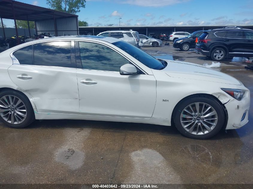 2018 Infiniti Q50 3.0T Luxe VIN: JN1EV7AP3JM350926 Lot: 40403642