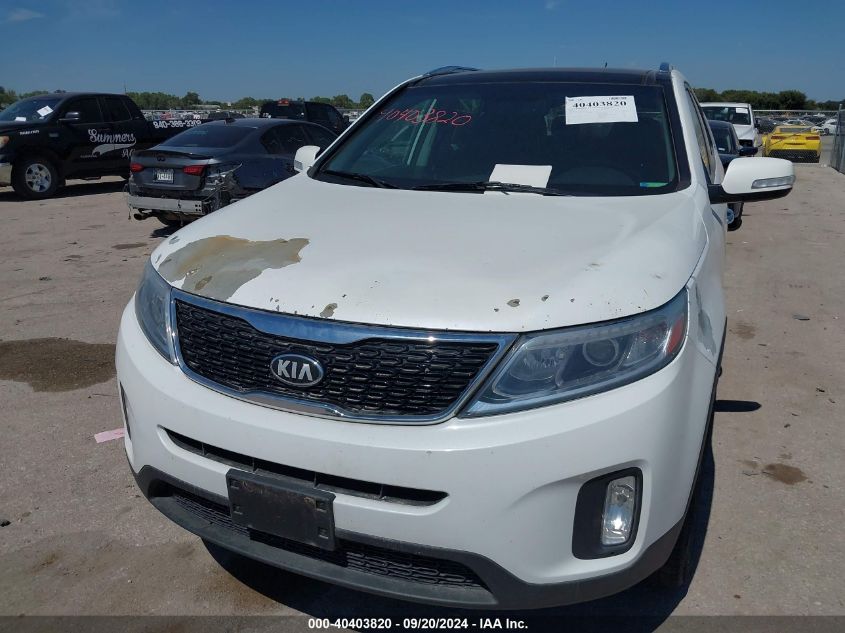 2014 Kia Sorento Ex V6 VIN: 5XYKU4A77EG497100 Lot: 40403820