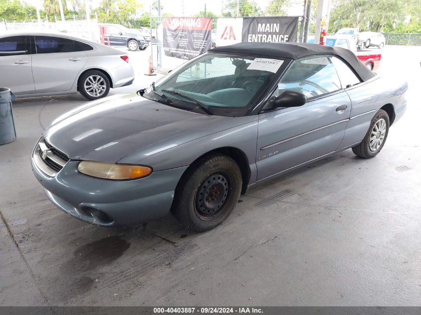 1996 Chrysler Sebring Jx VIN: 3C3EL45H7TT254724 Lot: 40403887