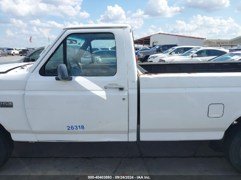 1996 Ford F250 VIN: 2FTHF25H8TCA65977 Lot: 40403893