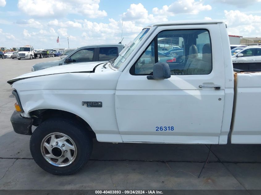 1996 Ford F250 VIN: 2FTHF25H8TCA65977 Lot: 40403893