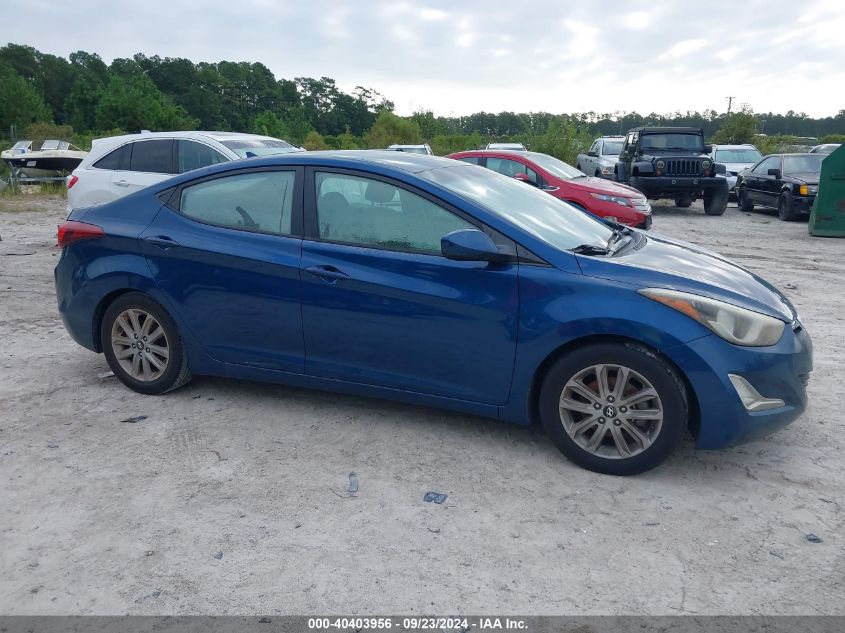 2015 Hyundai Elantra Se/Sport/Limited VIN: KMHDH4AE3FU235436 Lot: 40403956