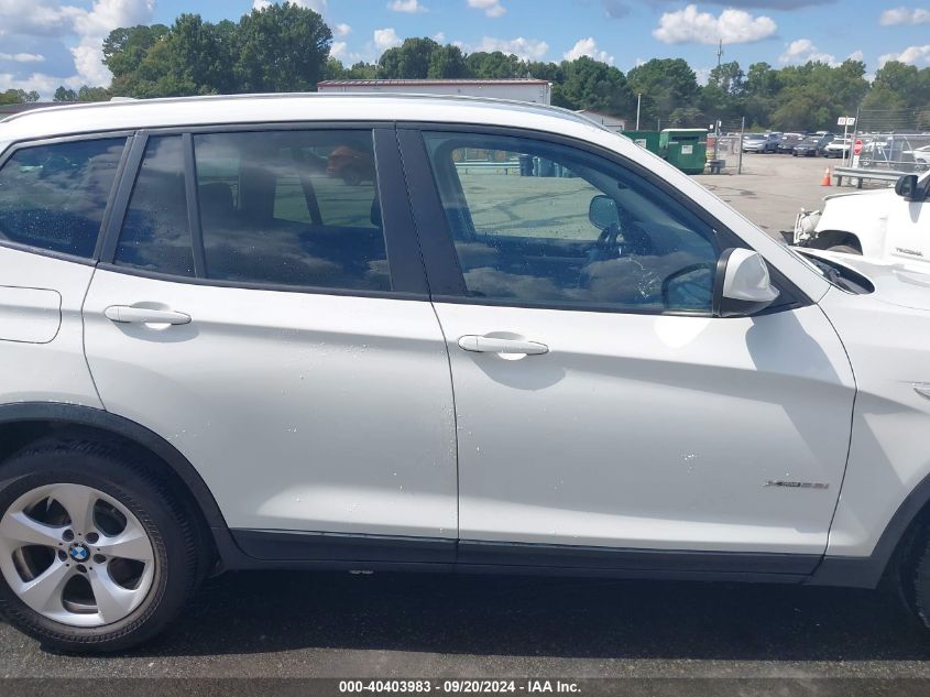 2012 BMW X3 xDrive28I VIN: 5UXWX5C50CL723973 Lot: 40403983