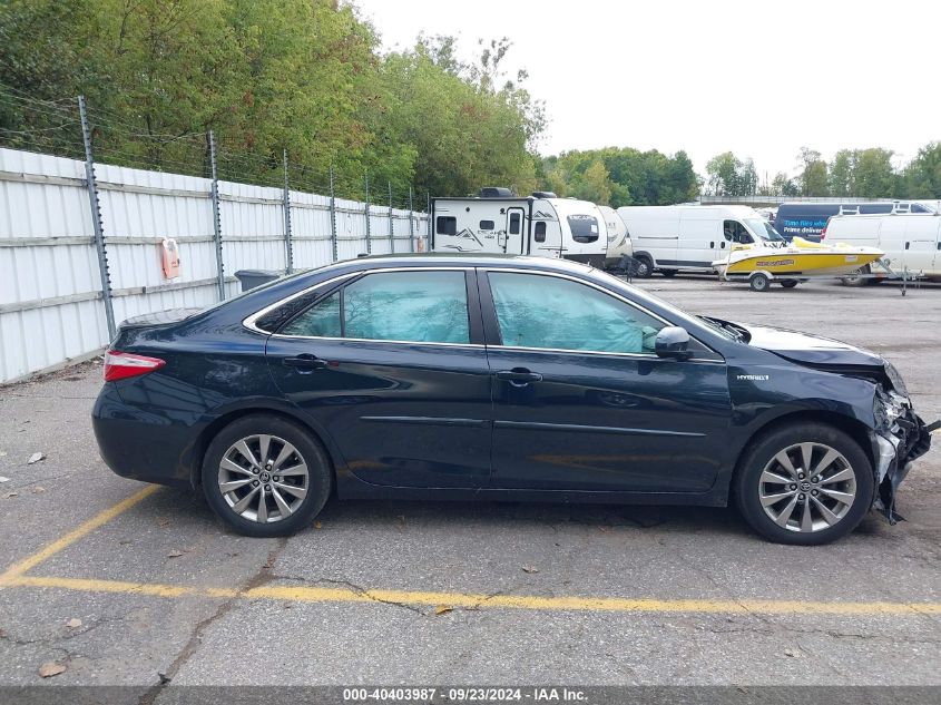 2017 Toyota Camry Hybrid Xle VIN: 4T1BD1FK5HU221878 Lot: 40403987