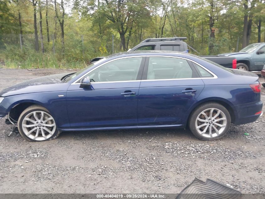 2019 Audi A4 45 Premium VIN: WAUENAF45KA029527 Lot: 40404019