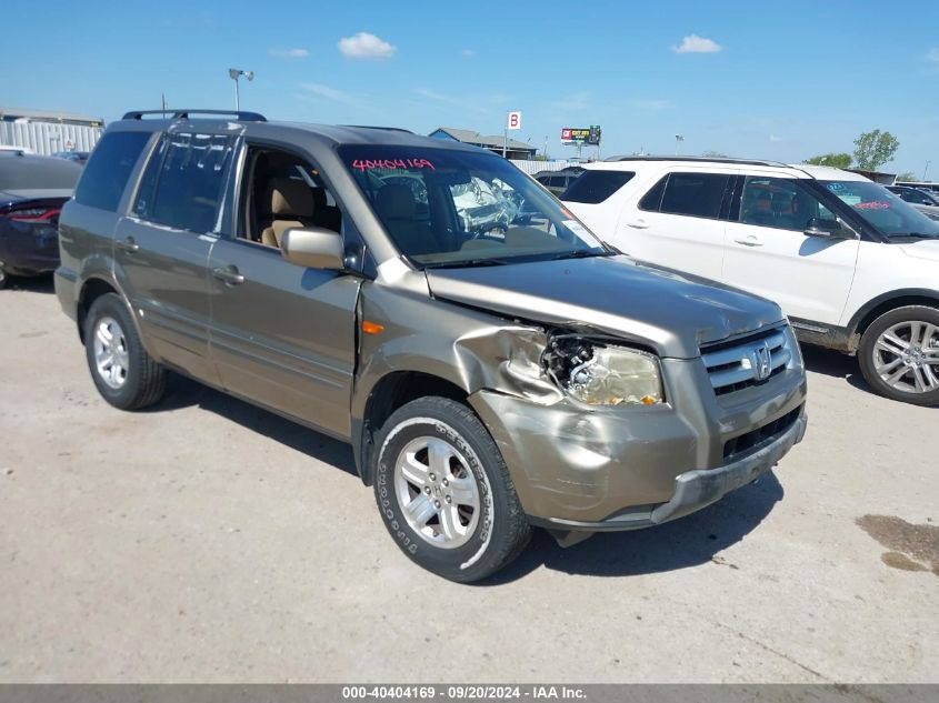 2008 Honda Pilot Vp VIN: 5FNYF28218B027966 Lot: 40404169