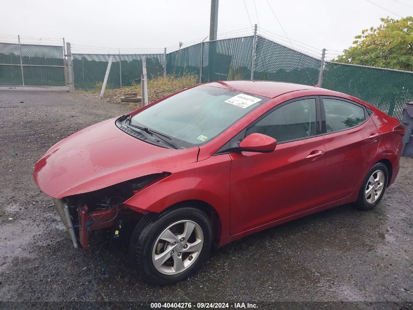 5NPDH4AE8FH557228 2015 HYUNDAI ELANTRA - Image 2