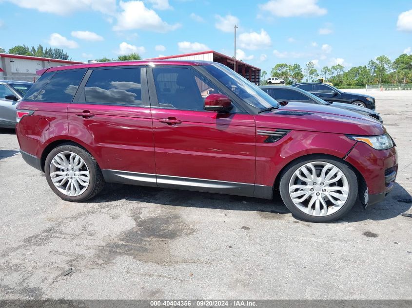 2017 Land Rover Range Rover Sport 3.0L V6 Supercharged Se VIN: SALWG2FV9HA693220 Lot: 40404356