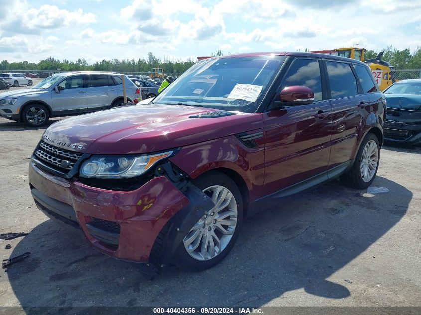 2017 Land Rover Range Rover Sport 3.0L V6 Supercharged Se VIN: SALWG2FV9HA693220 Lot: 40404356