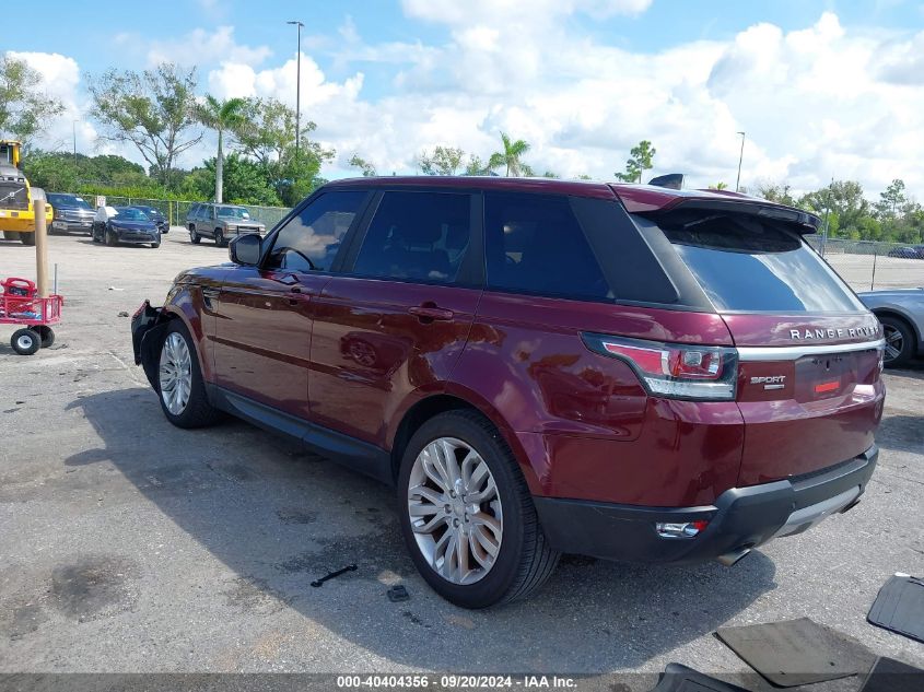 2017 Land Rover Range Rover Sport 3.0L V6 Supercharged Se VIN: SALWG2FV9HA693220 Lot: 40404356