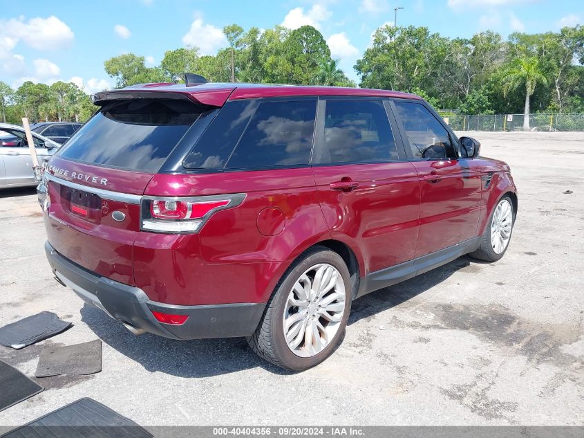 2017 Land Rover Range Rover Sport 3.0L V6 Supercharged Se VIN: SALWG2FV9HA693220 Lot: 40404356