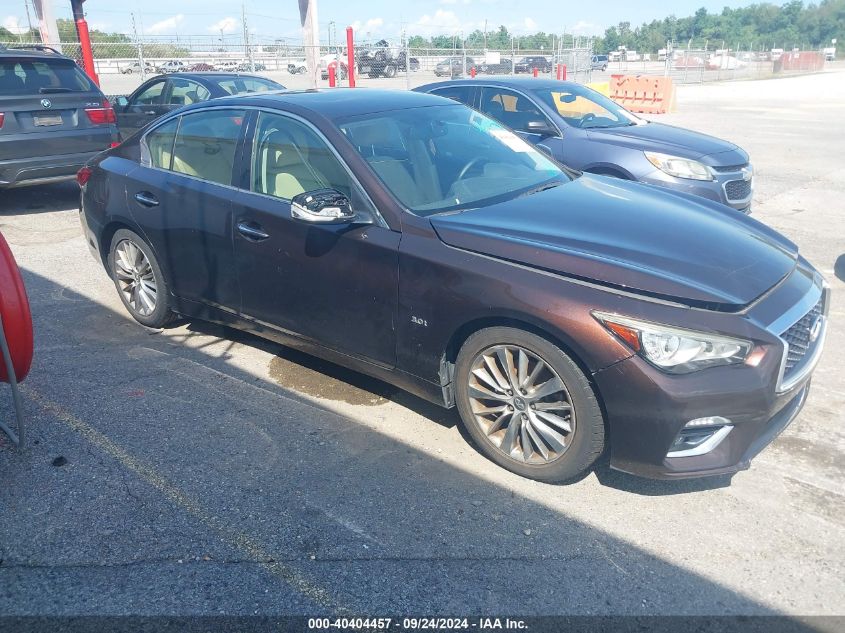 2018 Infiniti Q50 3.0T Luxe VIN: JN1EV7AP9JM591471 Lot: 40404457