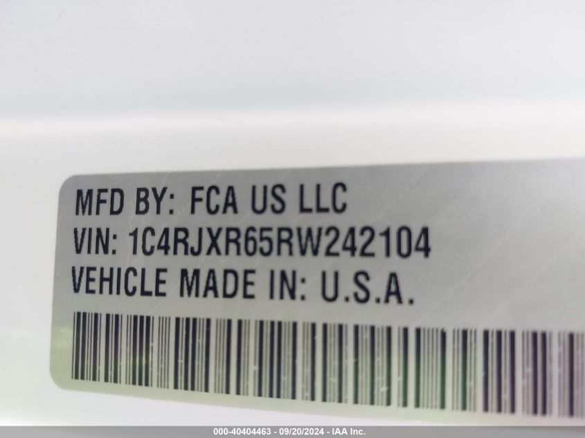 2024 Jeep Wrangler 4Xe Rubicon 4Xe VIN: 1C4RJXR65RW242104 Lot: 40404463