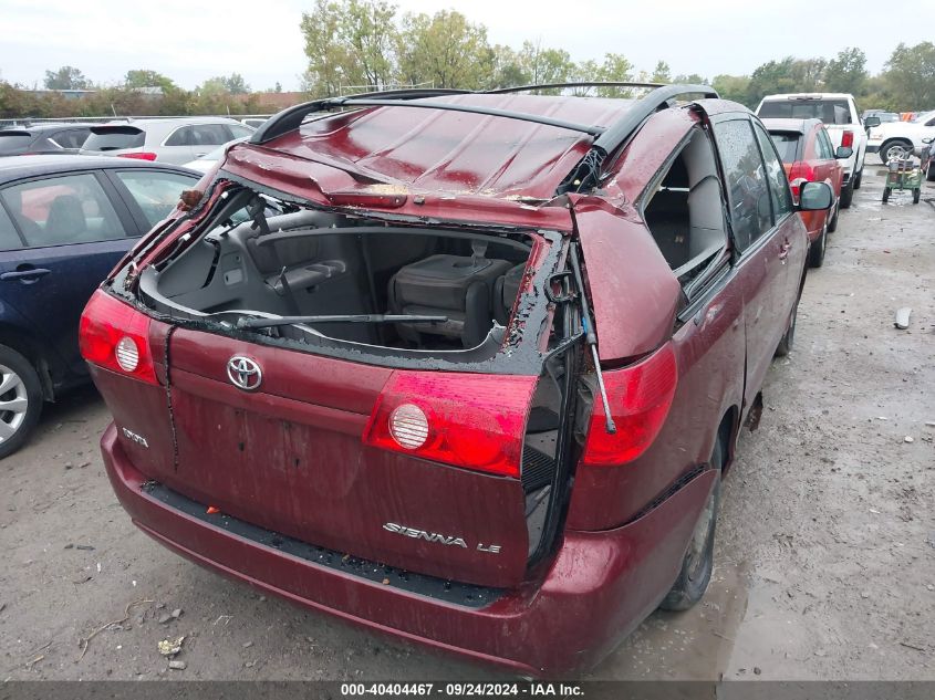 2008 Toyota Sienna Ce/Le VIN: 5TDZK23C88S168352 Lot: 40404467