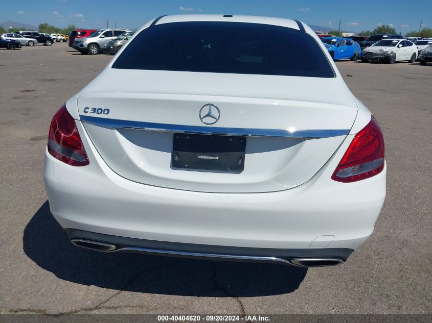 2016 Mercedes-Benz C 300 Luxury/Sport VIN: 55SWF4JB9GU160646 Lot: 40404620