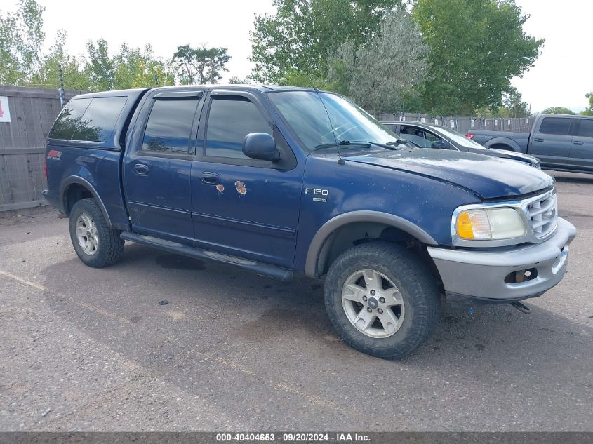 2002 Ford F150 Supercrew VIN: 1FTRW08L12KE17672 Lot: 40404653