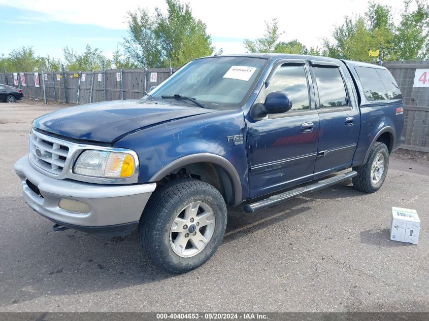 2002 Ford F150 Supercrew VIN: 1FTRW08L12KE17672 Lot: 40404653