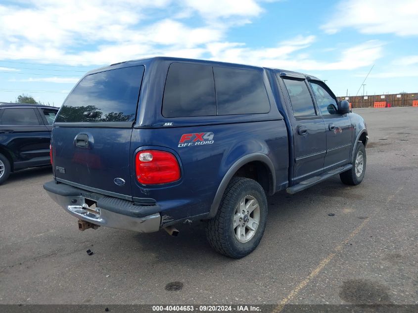 2002 Ford F150 Supercrew VIN: 1FTRW08L12KE17672 Lot: 40404653