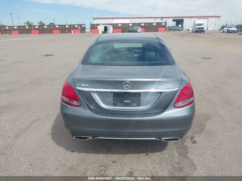 2018 Mercedes-Benz C 300 4Matic VIN: 55SWF4KB1JU238245 Lot: 40404657