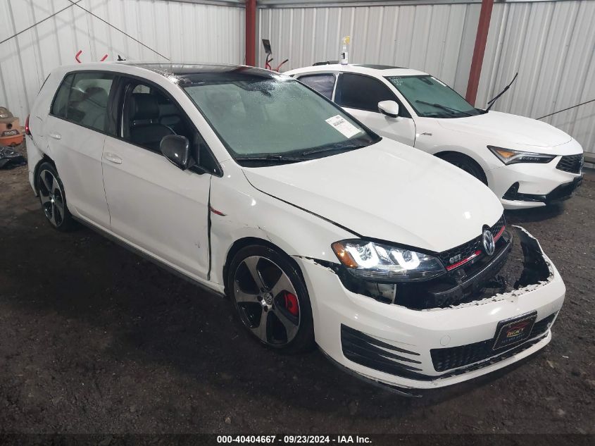 2015 VOLKSWAGEN GOLF GTI 2.0T SE 4-DOOR - 3VW5T7AU7FM093691