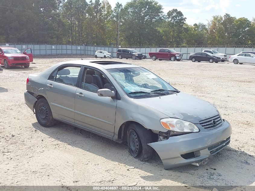 2003 Toyota Corolla Le VIN: 1NXBR32E03Z160171 Lot: 40404697