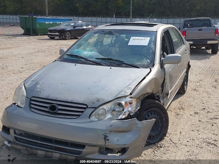 2003 Toyota Corolla Le VIN: 1NXBR32E03Z160171 Lot: 40404697