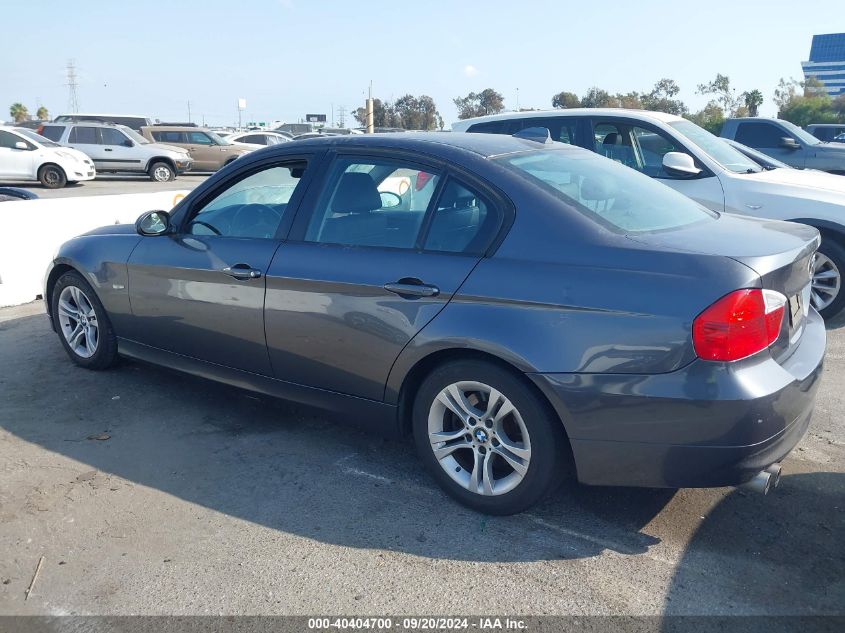 2008 BMW 328I VIN: WBAVC53518FZ82936 Lot: 40404700