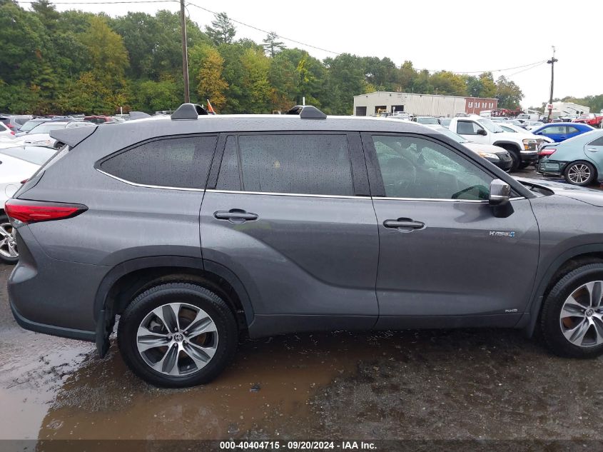 2021 Toyota Highlander Hybrid Xle VIN: 5TDHBRCH9MS535446 Lot: 40404715