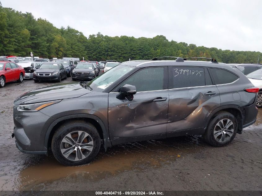 2021 Toyota Highlander Hybrid Xle VIN: 5TDHBRCH9MS535446 Lot: 40404715