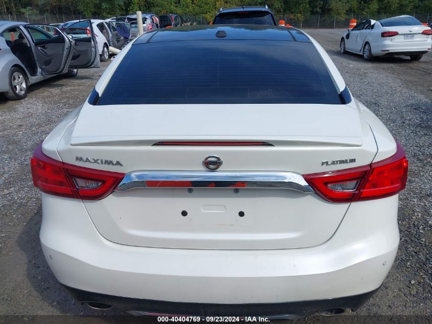 2017 Nissan Maxima 3.5 Platinum VIN: 1N4AA6AP8HC418676 Lot: 40404769