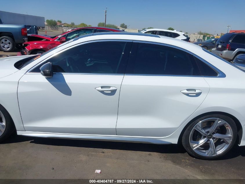 2023 Audi S3 Premium Plus Tfsi Quattro S Tronic VIN: WAUH3DGY5PA035129 Lot: 40404787