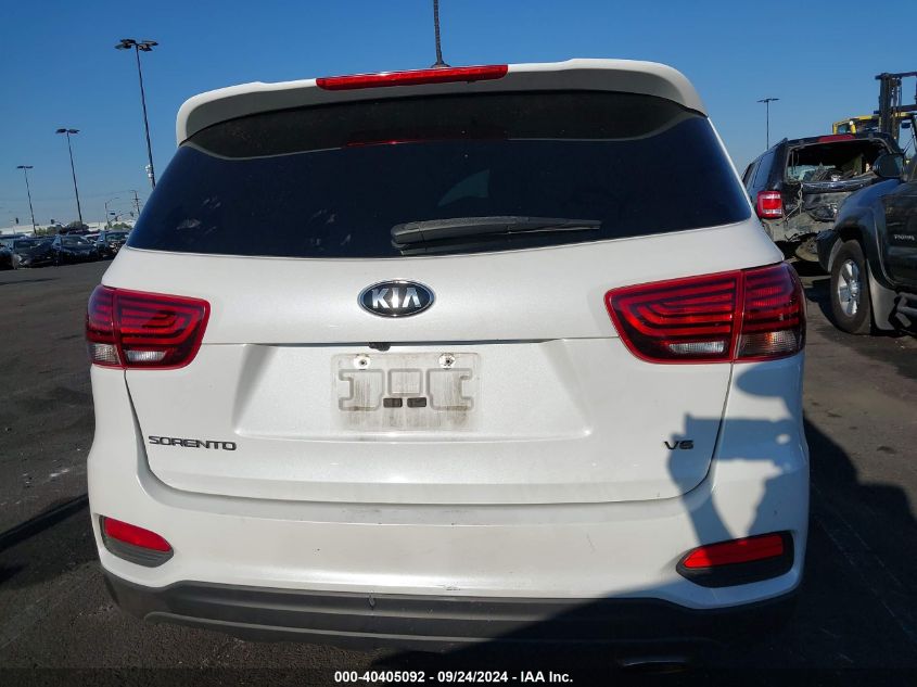 2019 Kia Sorento 3.3L Lx VIN: 5XYPG4A56KG478948 Lot: 40405092