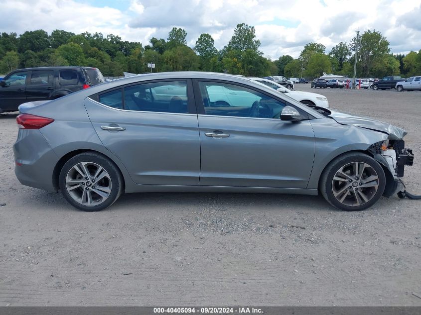 2017 HYUNDAI ELANTRA LIMITED - KMHD84LF2HU310605