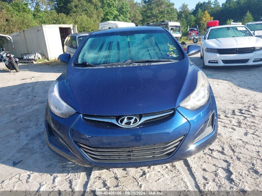 2015 Hyundai Elantra Se VIN: 5NPDH4AE5FH555792 Lot: 40405106