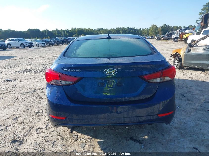 2015 Hyundai Elantra Se VIN: 5NPDH4AE5FH555792 Lot: 40405106