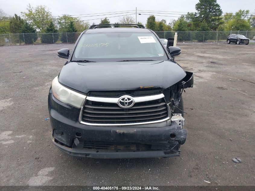 2015 Toyota Highlander Le/Le Plus VIN: 5TDBKRFH5FS159493 Lot: 40405175