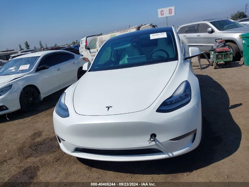 2021 Tesla Model Y Long Range Dual Motor All-Wheel Drive VIN: 5YJYGAEE4MF215705 Lot: 40405244