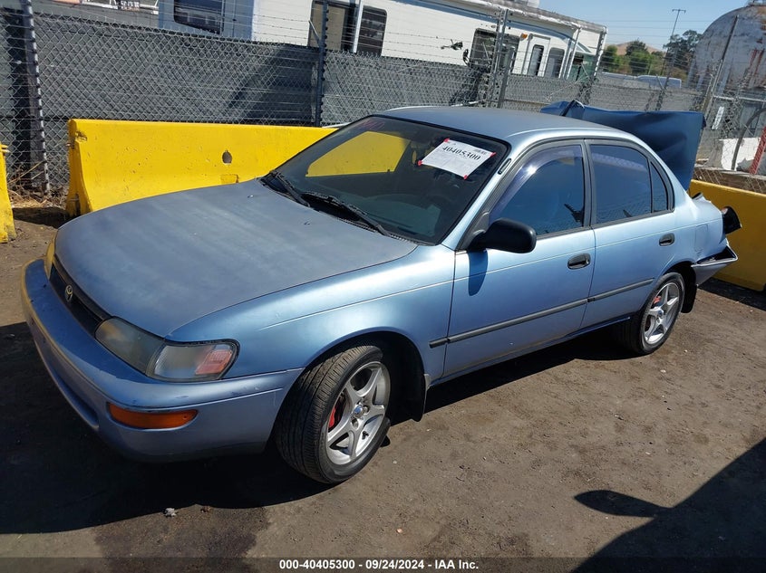 1995 Toyota Corolla Le/Dx blue sedan gasoline 1NXAE09BXSZ300159 photo #3