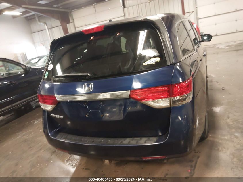 2014 Honda Odyssey Ex-L VIN: 5FNRL5H64EB130246 Lot: 40405403