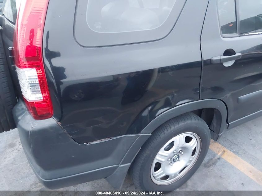 2006 Honda Cr-V Lx VIN: SHSRD68506U402361 Lot: 40405416