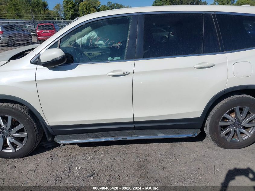 2019 Honda Pilot Ex-L VIN: 5FNYF6H46KB040146 Lot: 40405428