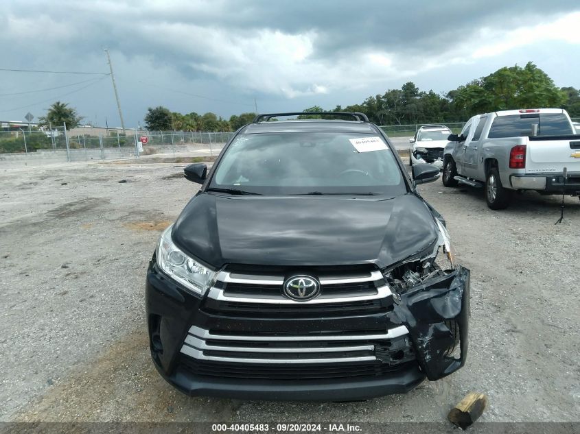 2019 Toyota Highlander Le VIN: 5TDZZRFH4KS329069 Lot: 40405483