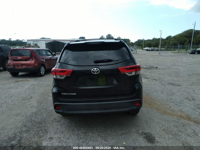 2019 Toyota Highlander Le VIN: 5TDZZRFH4KS329069 Lot: 40405483