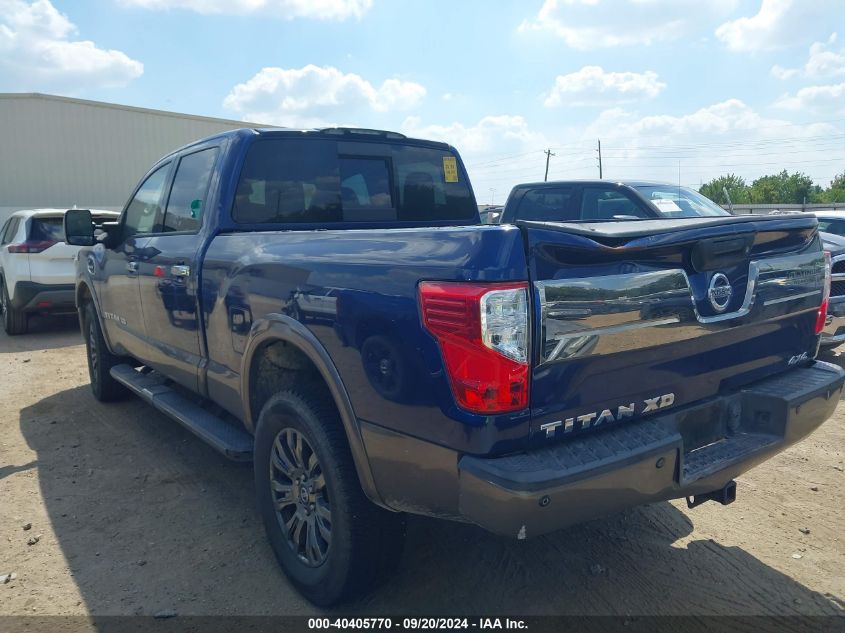 2016 Nissan Titan Xd Platinum Reserve Diesel VIN: 1N6BA1F49GN505423 Lot: 40405770