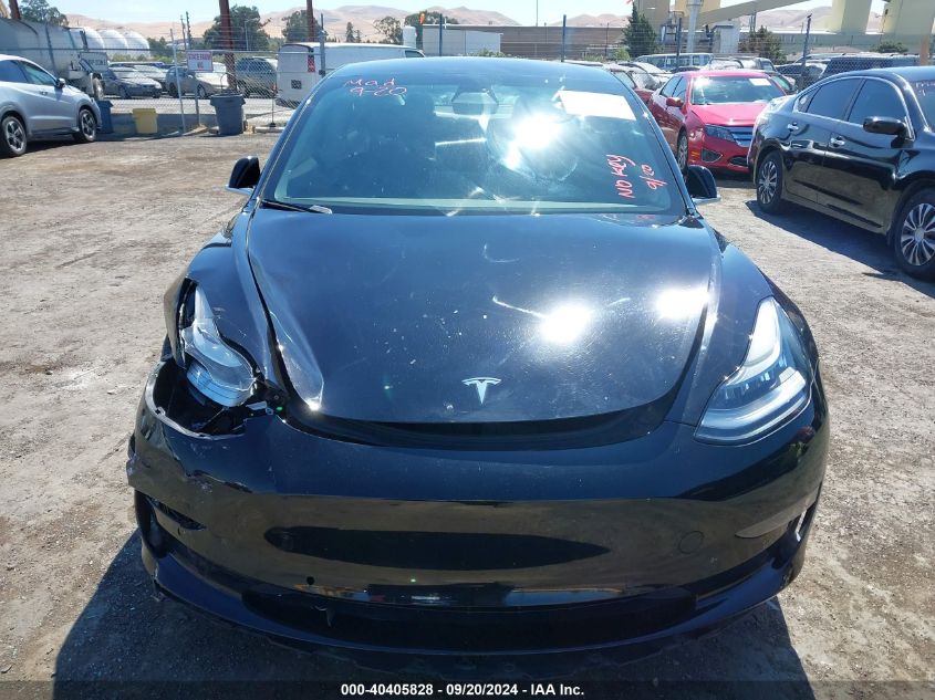 2019 Tesla Model 3 Long Range/Mid Range/Standard Range/Standard Range Plus VIN: 5YJ3E1EA5KF296594 Lot: 40405828