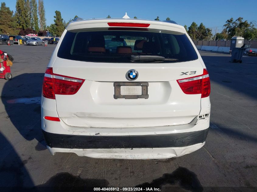 2012 BMW X3 xDrive28I VIN: 5UXWX5C56CL722519 Lot: 40405912